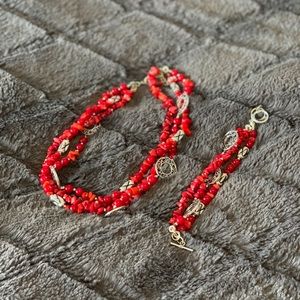 Premier Designs Firecracker Necklace and Bracelet